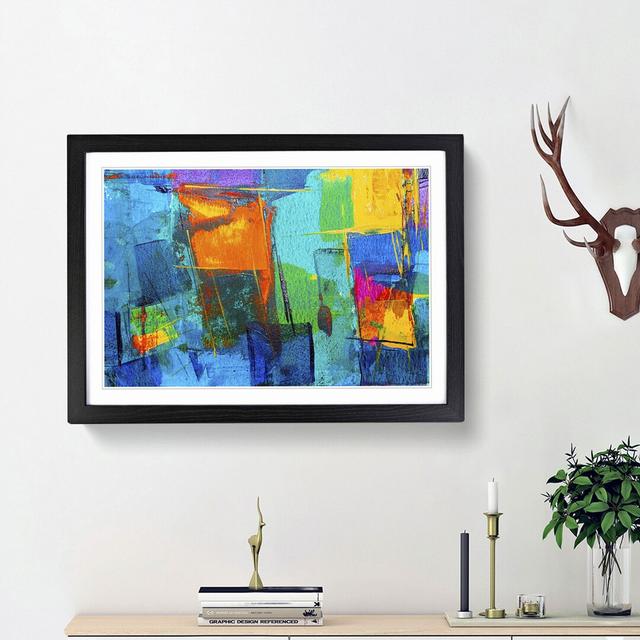 Abstract Art Painting Vol.49 by S.Johnson - Picture Frame Painting Print East Urban Home Size: 48cm H x 65cm W x 2cm D, Frame Option: Black Framed on Productcaster.