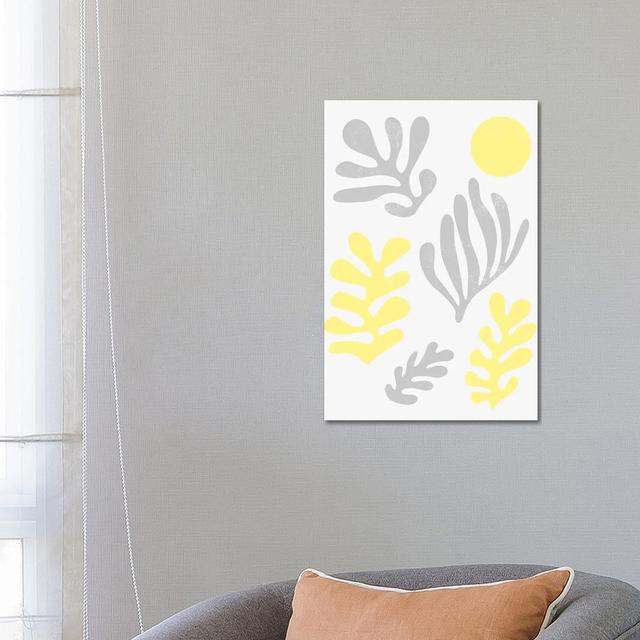 Matisse Leaves Illuminating Yellow Ultimate - Wrapped Canvas Graphic Art - Wrapped Canvas Print Corrigan Studio Size: 66.04cm H x 45.72cm W x 3.81cm D on Productcaster.