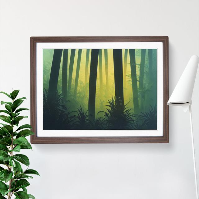 Deep In The Jungle Vol.5 - Single Picture Frame Painting Alpen Home Frame Colour: Walnut, Size: 25cm H x 34cm W x 2cm D on Productcaster.