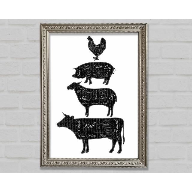 Butchers Selection 2 Framed Print Happy Larry Size: 84.1cm H x 59.7cm W on Productcaster.