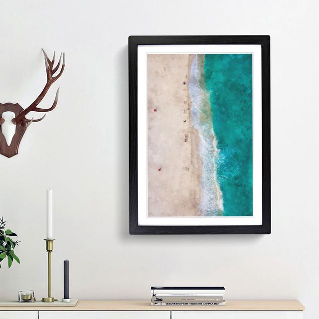 Cancun Beach in Mexico - Picture Frame Graphic Art Print East Urban Home Frame Option: Black Framed, Size: 63cm H x 45cm W x 2cm D on Productcaster.