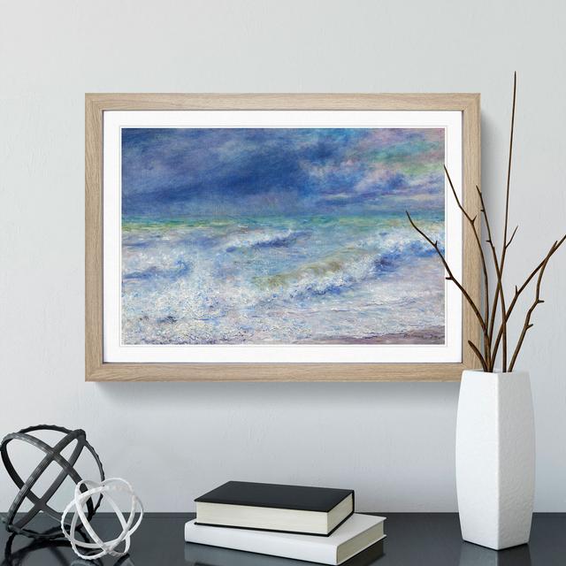 Seascape by Pierre-Auguste Renoir - Picture Frame Painting East Urban Home Size: 48cm H x 65cm W x 2cm D, Frame Option: Oak Framed on Productcaster.