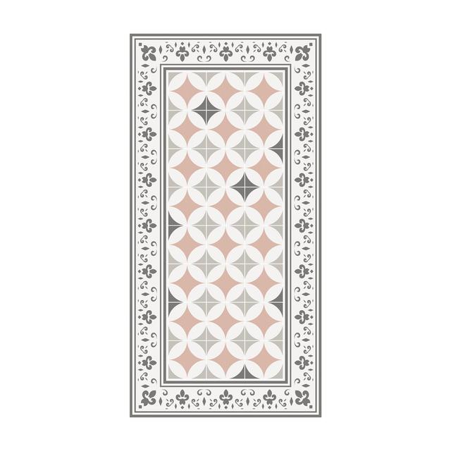 Haifaa Geometric Grey/Green/Pink Indoor / Outdoor Area Rug East Urban Home Rug Size: Rectangle 120 x 240cm on Productcaster.