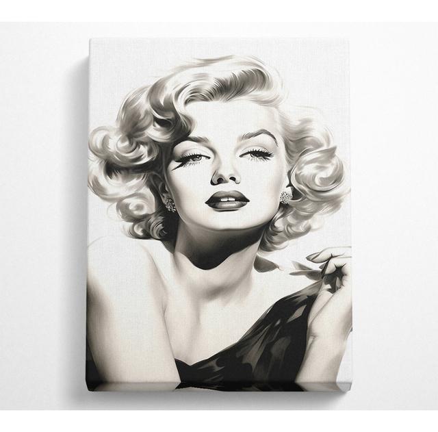 Monroe Beauty - Wrapped Canvas Art Prints Fairmont Park Size: 106.6cm H x 66cm W x 10cm D on Productcaster.