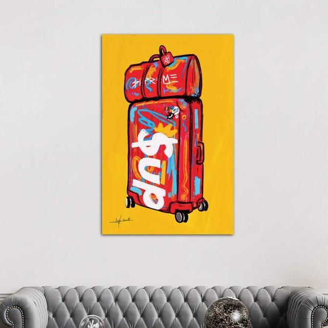 Supreme Luggage I by Nuwarhol - Wrapped Canvas Graphic Art Print Latitude Run Size: 152.4cm H x 101.6cm W x 3.81cm D on Productcaster.