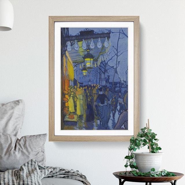 Avenue De Clichy by Louis Anquetin - Picture Frame Painting East Urban Home Frame Option: Oak Framed, Size: 36cm H x 27cm W x 2cm D on Productcaster.