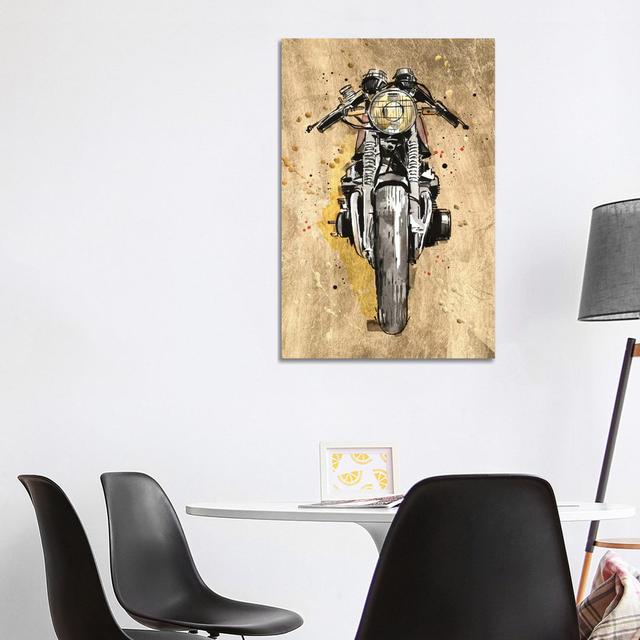 Metallic Rider I by Annie Warren - Wrapped Canvas Gallery-Wrapped Canvas Giclée Williston Forge Size: 101.5cm H x 66cm W x 1.9cm D on Productcaster.