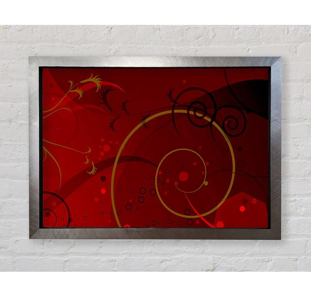 Maroon Galore Framed Print Ivy Bronx Size: 84.1cm H x 118.9cm W x 3.4cm D, Format: Silver Framed Paper on Productcaster.