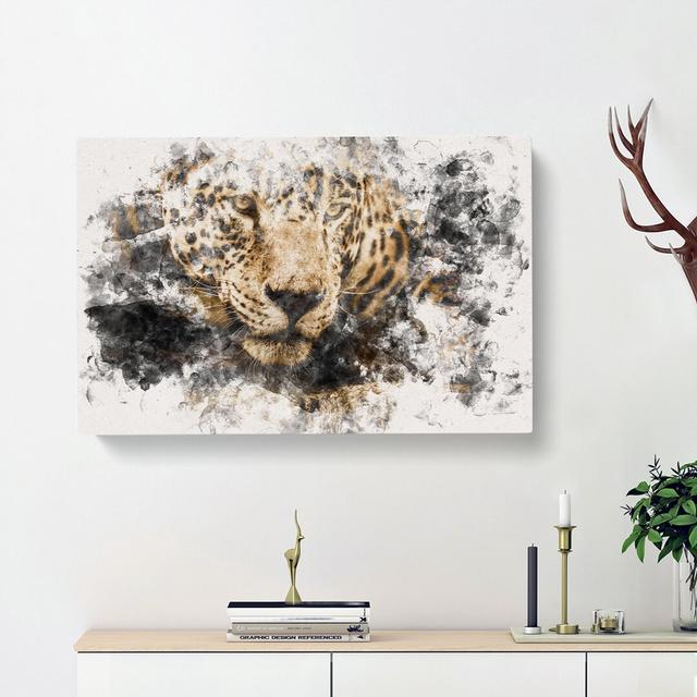 Jaguar Stalking Prey - Wrapped Canvas Graphic Art Print East Urban Home Size: 60cm H x 91cm W x 4cm D on Productcaster.