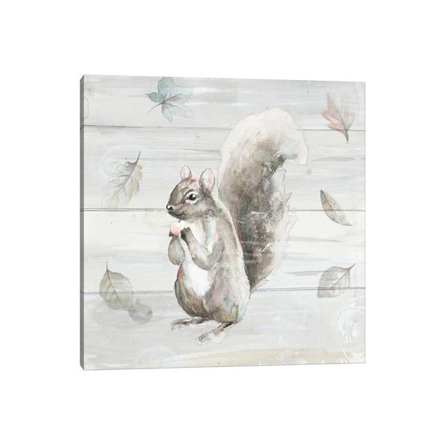 Neutral Squirrel by Patricia Pinto - Wrapped Canvas Gallery-Wrapped Canvas Giclée Alpen Home Size: 30.48cm H x 30.48cm W x 1.905cm D on Productcaster.