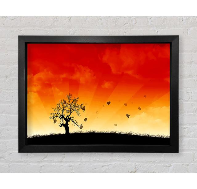 Sun Blaze Tree - Single Picture Frame Art Prints Bright Star Size: 59.7cm H x 84.1cm W on Productcaster.