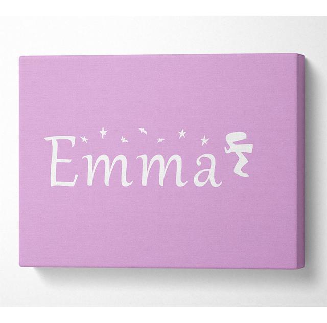 Your Name In Fairy Dust Pink Canvas Watercolour 10968 Happy Larry Size: 50.8cm H x 81.3cm W x 10cm D on Productcaster.