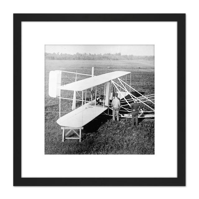 Wright Brothers Biplane Machine Old - Picture Frame Photograph Borough Wharf on Productcaster.