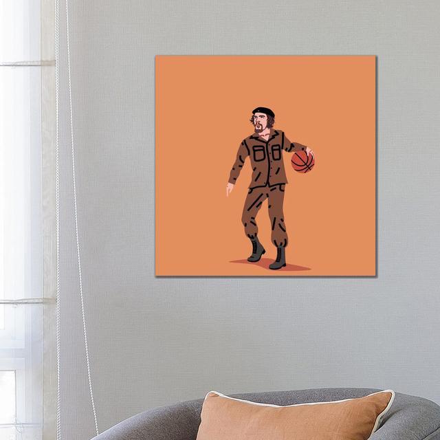 Balling Che by Elad Shagrir - Wrapped Canvas Gallery-Wrapped Canvas Giclée ClassicLiving Size: 66.04cm H x 66.04cm W x 1.9cm D on Productcaster.