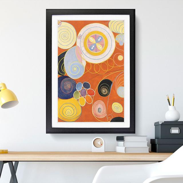 They Tens Mainstay Iv by Hilma Af Klint - Picture Frame Painting East Urban Home Frame Option: Black, Size: 48cm H x 36cm W x 2cm D on Productcaster.