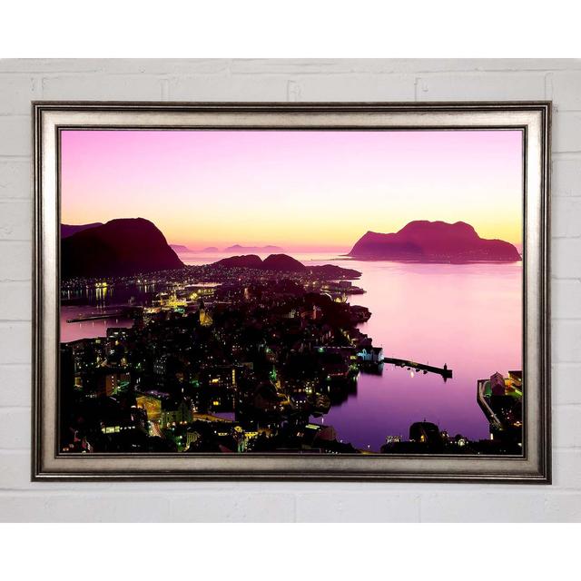 Lilac City Ocean - Single Picture Frame Art Prints Highland Dunes Size: 29.7cm H x 42cm W x 1.5cm D on Productcaster.