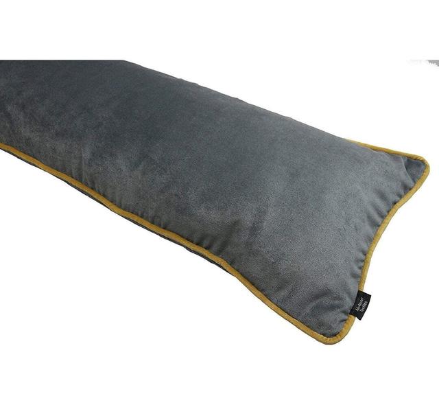 Rectangular Lumbar Cushion McAlister Textiles Colour: Grey/Yellow on Productcaster.