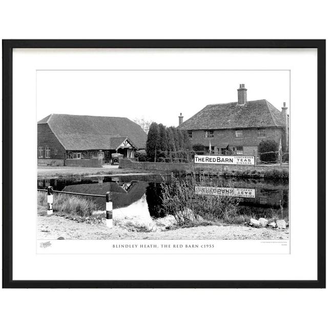 'Blindley Heath, the Red Barn C1955' by Francis Frith - Picture Frame Photograph Print on Paper The Francis Frith Collection Size: 40cm H x 50cm W x 2 on Productcaster.