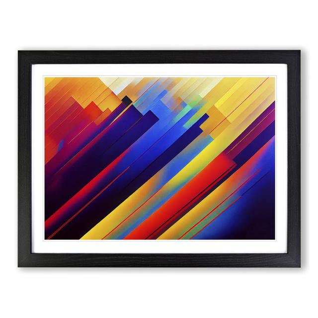 Modern Abstract - Single Picture Frame Print Metro Lane Frame Colour: Black Framed, Size: 34cm H x 46cm W x 2cm D on Productcaster.