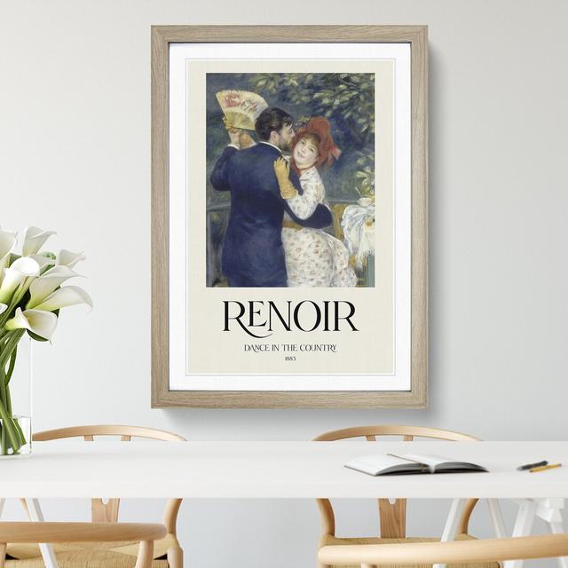 Country Dance by Pierre-Auguste Renoir - Picture Frame Art Prints East Urban Home Frame Option: Oak, Size: 36cm H x 27cm W x 2cm D on Productcaster.