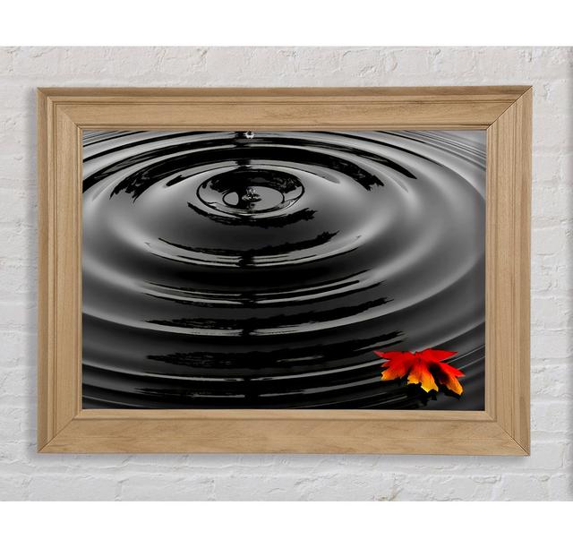 Rippled Autumn Leave - Single Picture Frame Art Prints Bright Star Size: 29.7cm H x 42cm W x 8cm D on Productcaster.