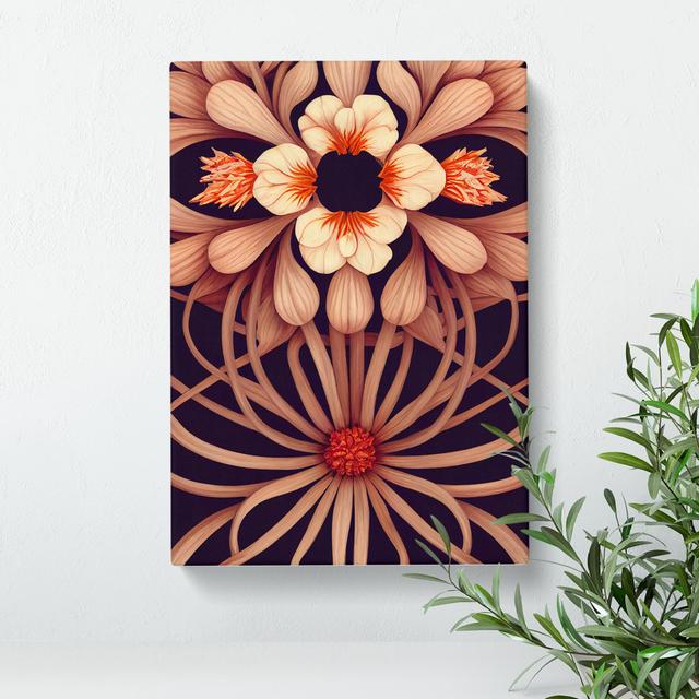 The Dynamic Flower - Wrapped Canvas Print Marlow Home Co. Size: 60cm H x 40cm W x 3cm D on Productcaster.