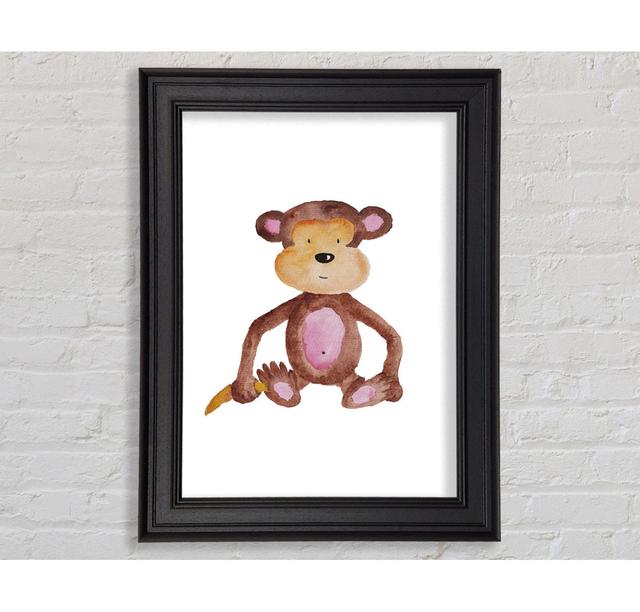 Cheeky Monkey Love - Single Picture Frame Art Prints Isabelle & Max Size: 42cm H x 29.7cm W x 8cm D on Productcaster.