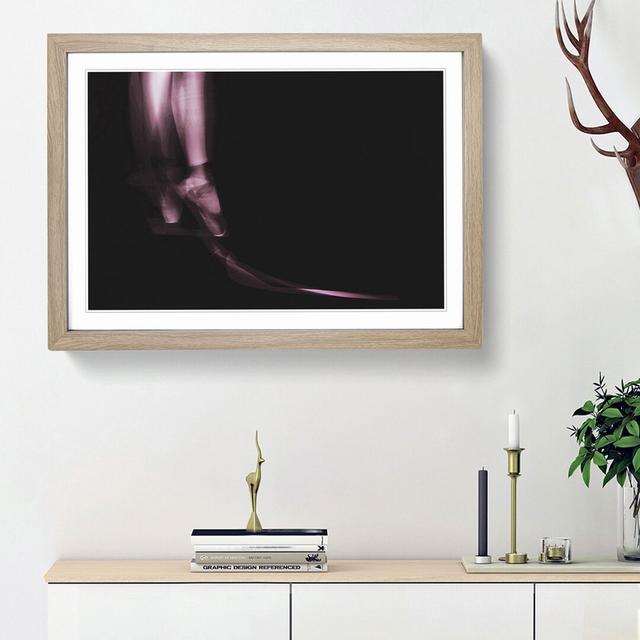 Ballerina in Abstract - Picture Frame Painting Print East Urban Home Frame Option: Oak Framed, Size: 36cm H x 48cm W x 2cm D on Productcaster.