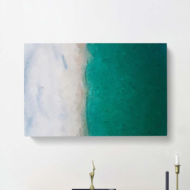 Sandy Beach - Wrapped Canvas Graphic Art Print East Urban Home Size: 40cm H x 60cm W x 3cm D on Productcaster.