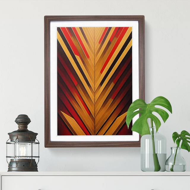 Awesome Abstract Art No.2 - Picture Frame Graphic Art Metro Lane Size: 46cm H x 34cm W x 2cm D, Frame Colour: Walnut Framed on Productcaster.