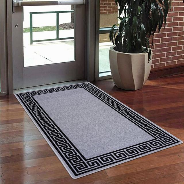 Mehaffey Grey/Black Rug Fairmont Park Rug Size: Runner 80 x 300 cm on Productcaster.