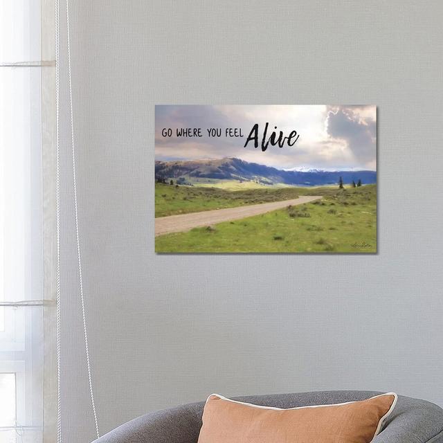 Go Where You Feel Alive by Lori Deiter - Wrapped Canvas Photograph Alpen Home Size: 45.72cm H x 66.04cm W x 1.905cm D on Productcaster.