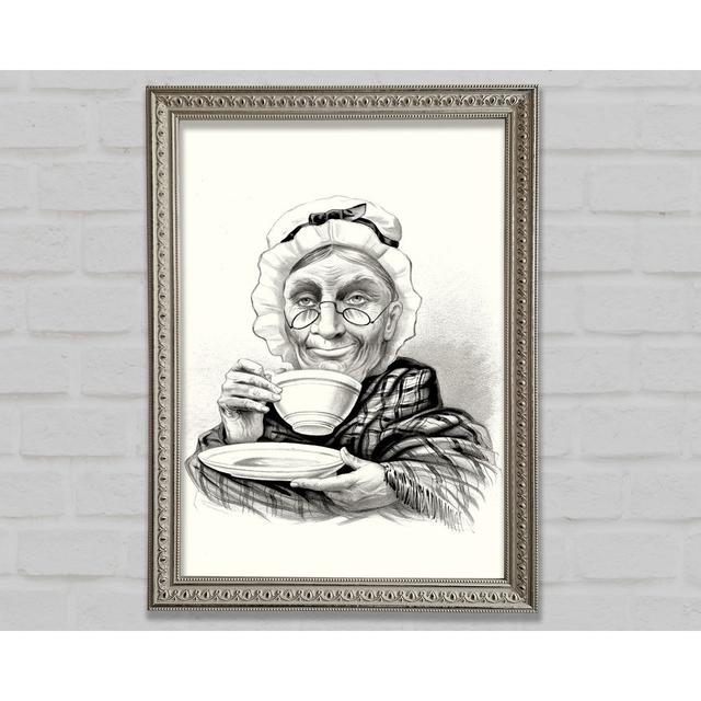 Oma Tea Time - Drucken Rosalind Wheeler Größe: 42 cm H x 29,7 cm B x 3 cm T on Productcaster.