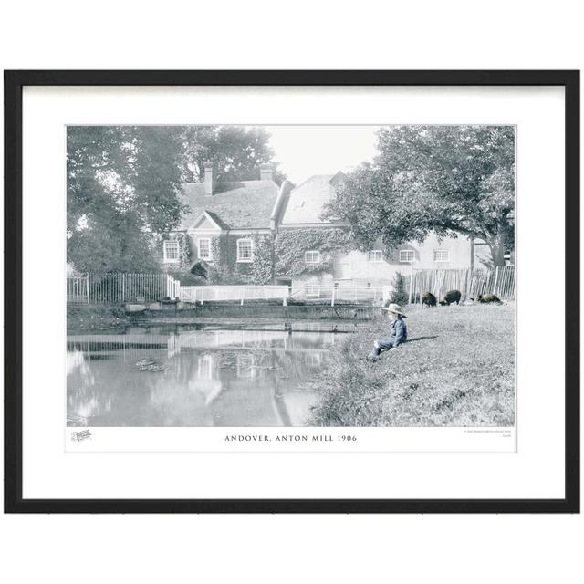 'Andover, Anton Mill 1906' by Francis Frith - Picture Frame Photograph Print on Paper The Francis Frith Collection Size: 60cm H x 80cm W x 2.3cm D on Productcaster.