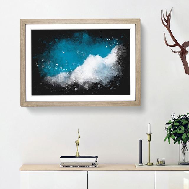 Crisp Clouds - Picture Frame Graphic Art Print East Urban Home Size: 24cm H x 33cm W x 2cm D, Frame Option: Oak Framed on Productcaster.