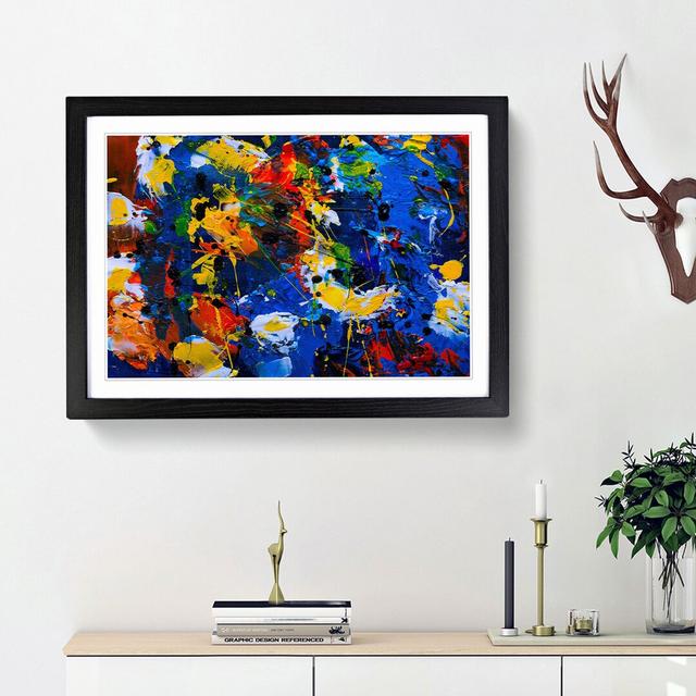 Abstract Art Painting Vol.270 by S.Johnson - Picture Frame Painting Print East Urban Home Frame Option: Black Framed, Size: 36cm H x 48cm W x 2cm D on Productcaster.