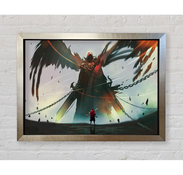 Battling Evil - Single Picture Frame Art Prints Bright Star Size: 100cm H x 141.4cm W x 3.4cm D on Productcaster.