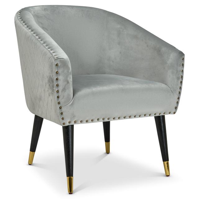 Miamiville 64cm Wide Tufted Fairmont Park Upholstery Colour: Silver Grey on Productcaster.