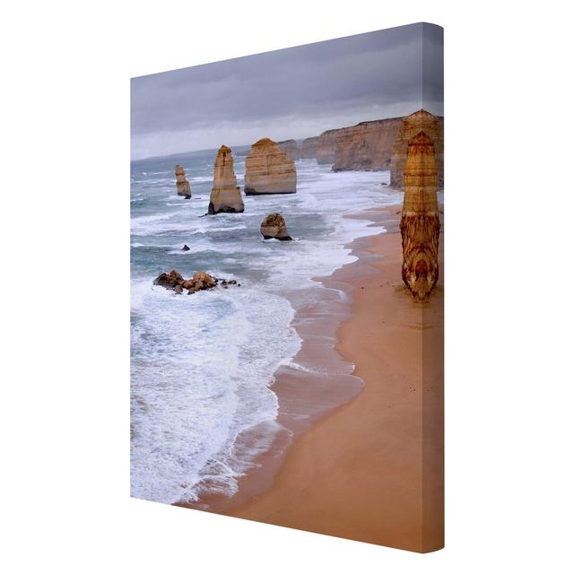 The 12 Apostles - Wrapped Canvas Graphic Art Print East Urban Home Size: 180cm L x 120cm W on Productcaster.