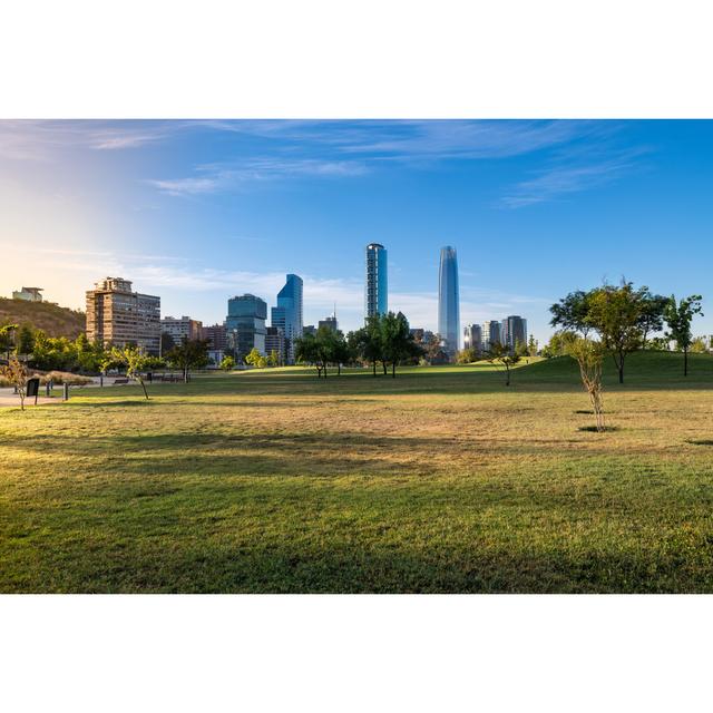 Skyline Of Buildings - Wrapped Canvas Print 17 Stories Size: 81cm H x 122cm W on Productcaster.