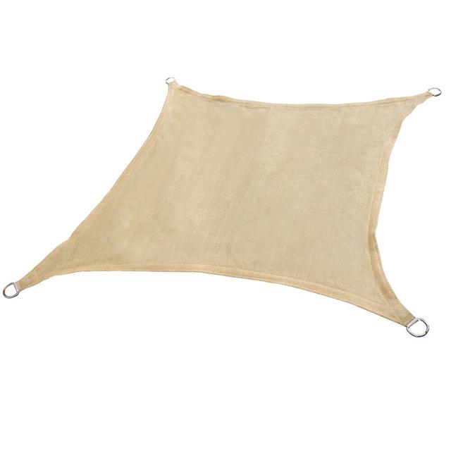 Dunnygarran 5m x 5m Square Shade Sail Dakota Fields Colour: Sand on Productcaster.