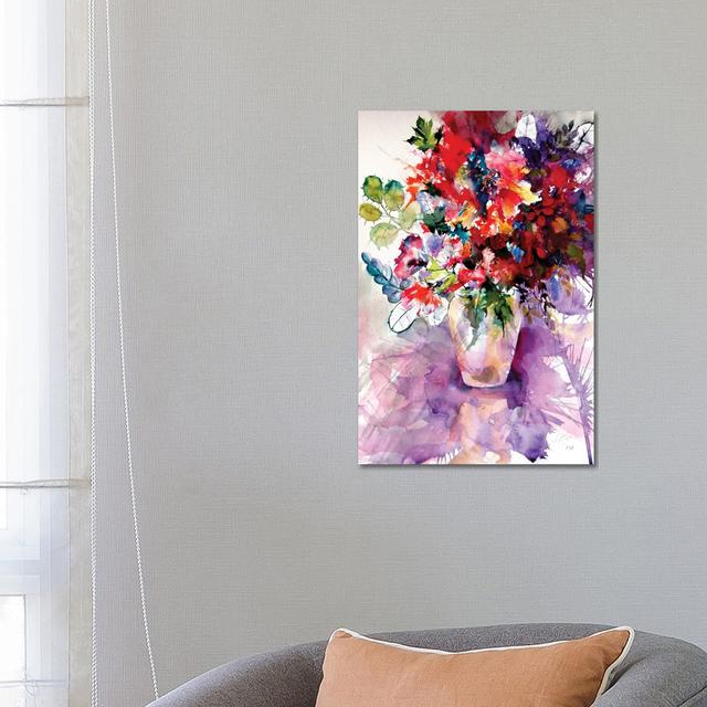 Home Atmosphere With Flowers II by Anna Brigitta Kovacs - Wrapped Canvas Print Marlow Home Co. Size: 66.04cm H x 45.72cm W x 1.905cm D on Productcaster.