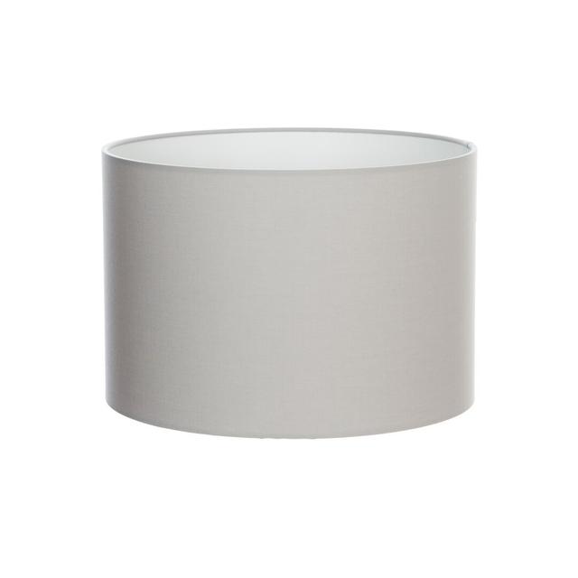 Cotton Drum Lamp Shade Wayfair Basics Size: 30cm H x 30cm W x 30cm D, Colour: Light Grey on Productcaster.