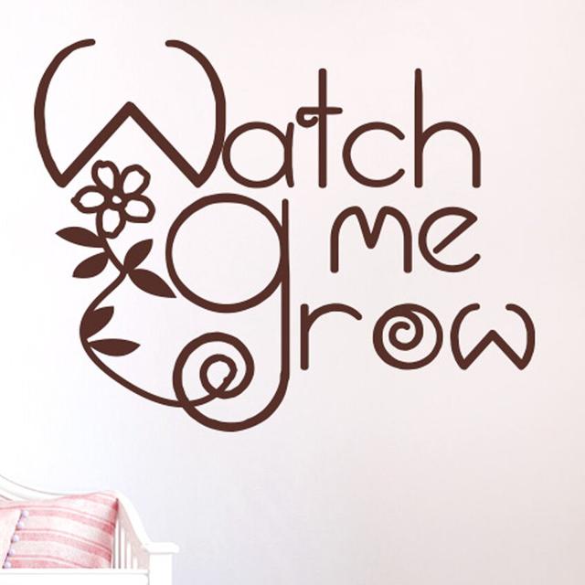 Watch Me Grow Wall Sticker East Urban Home Size: Large, Colour: Brown on Productcaster.