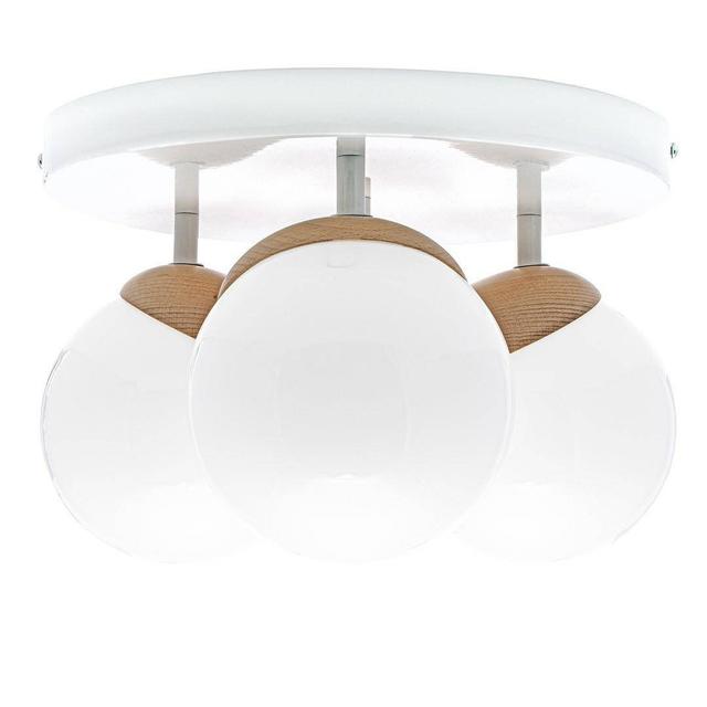 Parette Glass Semi Flush Mount George Oliver on Productcaster.