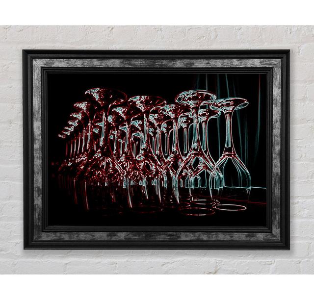 Wine Bar Framed Print Bright Star Size: 21cm H x 42cm W x 8cm D on Productcaster.