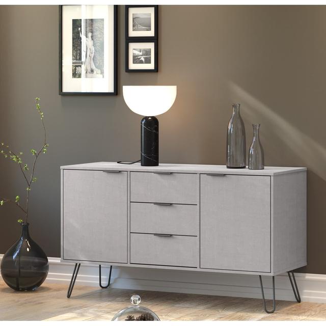 Dufresne Casual Living Medium Sideboard With 2 Doors And 3 Drawers Mercury Row Colour: Grey on Productcaster.