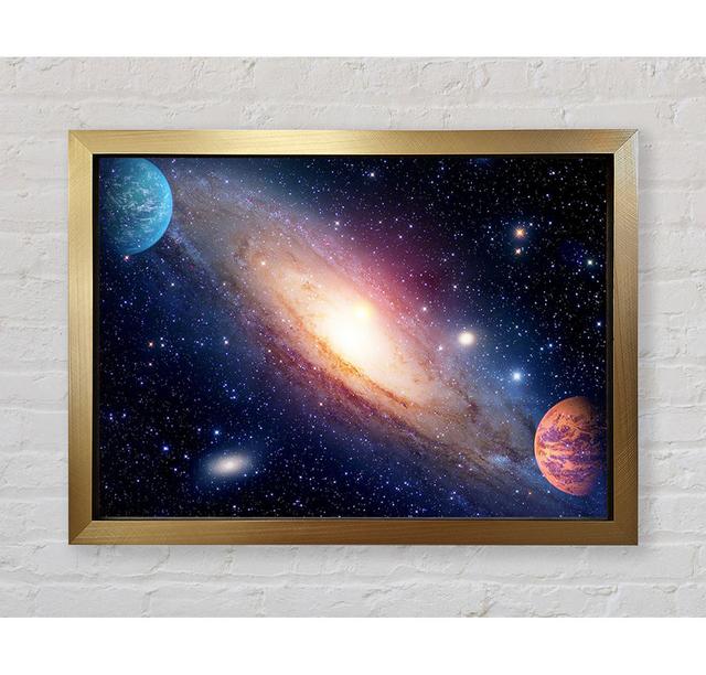 To Another World Framed Print Brayden Studio Size: 42cm H x 59.7cm W x 3.4cm D, Format: Gold Framed Paper on Productcaster.