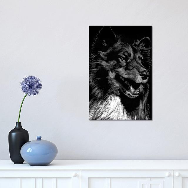 Canine Scratchboard X by Julie T. Chapman - Wrapped Canvas Photograph Latitude Run Size: 45.72cm H x 30.48cm W x 1.905cm D on Productcaster.