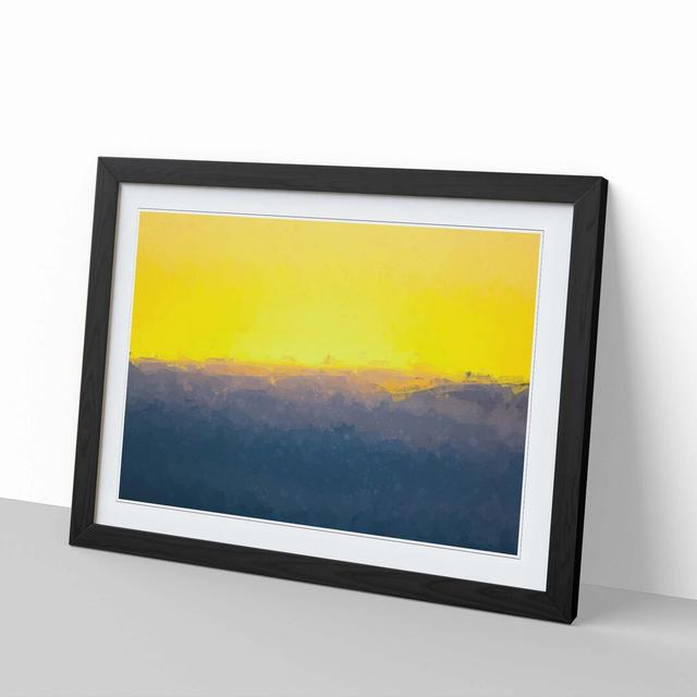 Valley of Clouds in Abstract - Picture Frame Graphic Art Print East Urban Home Frame Option: Black, Size: 60cm H x 91cm W x 2cm D on Productcaster.